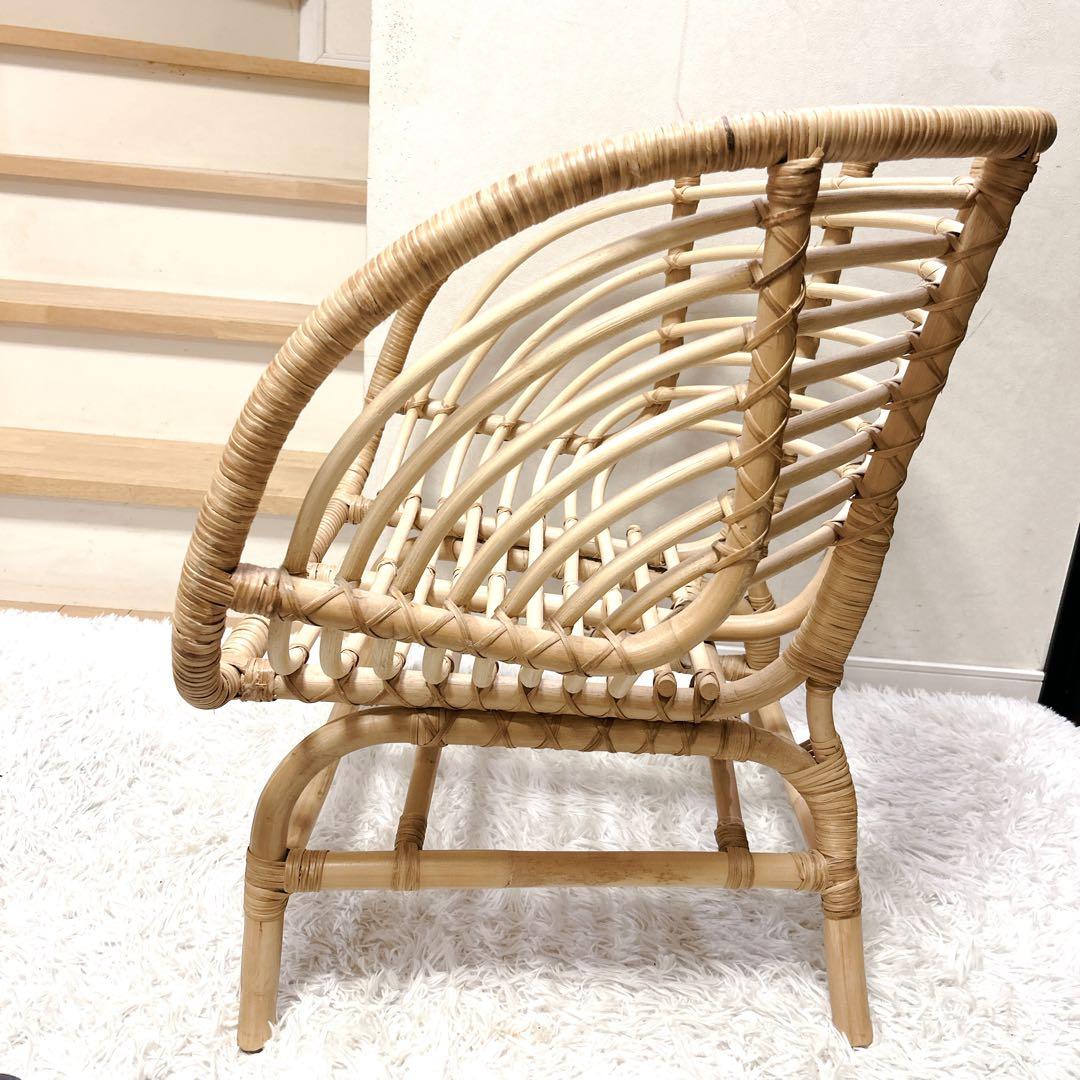 【美品】IKEA BUSKBO 籐椅子 ブスクボー ラタンチェア 送料無料
