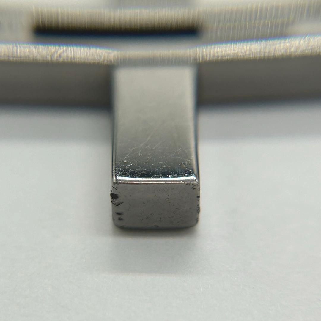 グッチ GUCCI カットアウトG クロス ネックレス ブラックコーティング