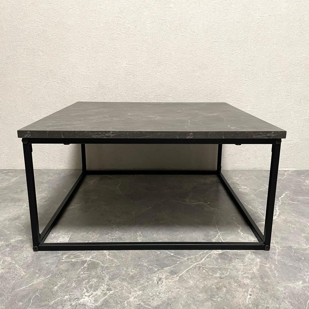 【美品】LOWYA ロウヤ 大理石柄 ネストテーブル　ローテーブル