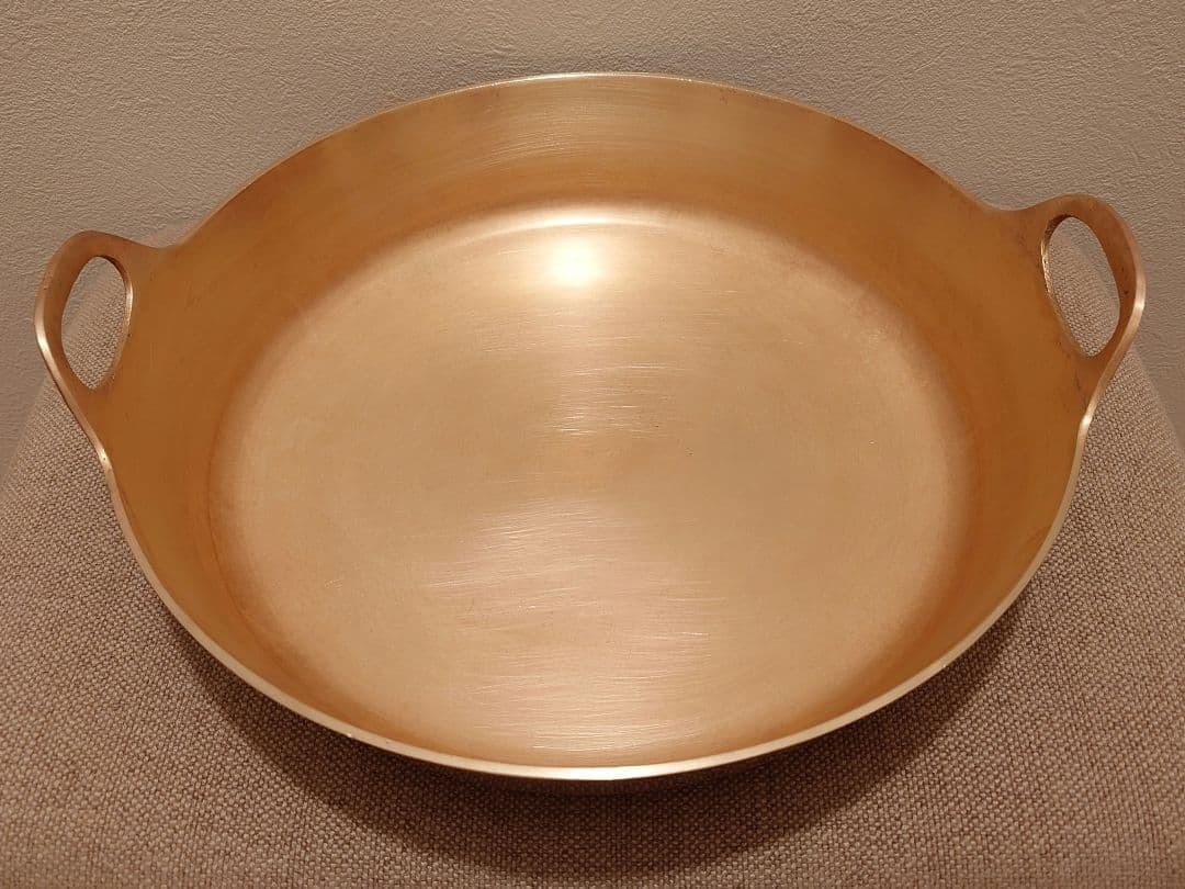 希少 有次 平井鋳造所 32cm 砲金 極厚 天ぷら鍋 ①