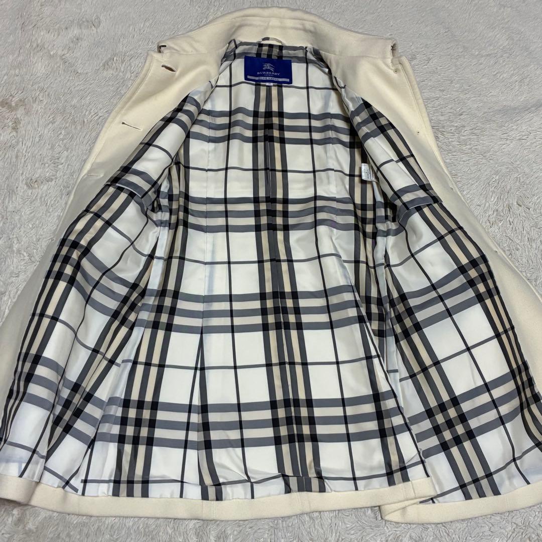 BURBERRY アンゴラ 2WAY チンストラップ ノバチェック コート