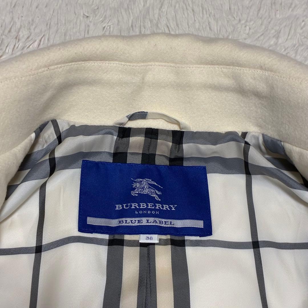 BURBERRY アンゴラ 2WAY チンストラップ ノバチェック コート