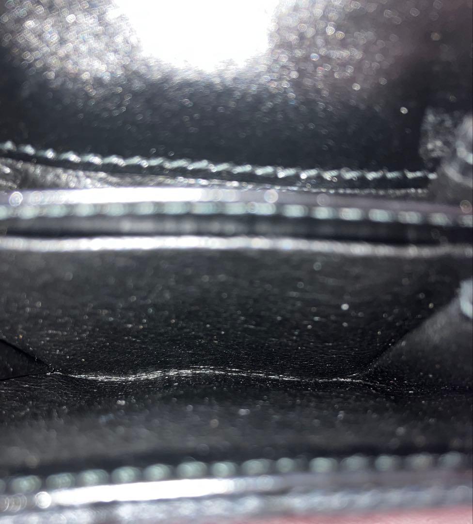 美品 GUCCI グッチ　ジャッキー 二つ折り財布 キャンバス 黒 シマ レザー