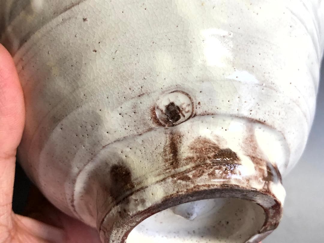 茶碗■龍清焼 北濱珠龍 能登 輪島市 白釉 抹茶茶碗 お茶道具 時代物 骨董品■