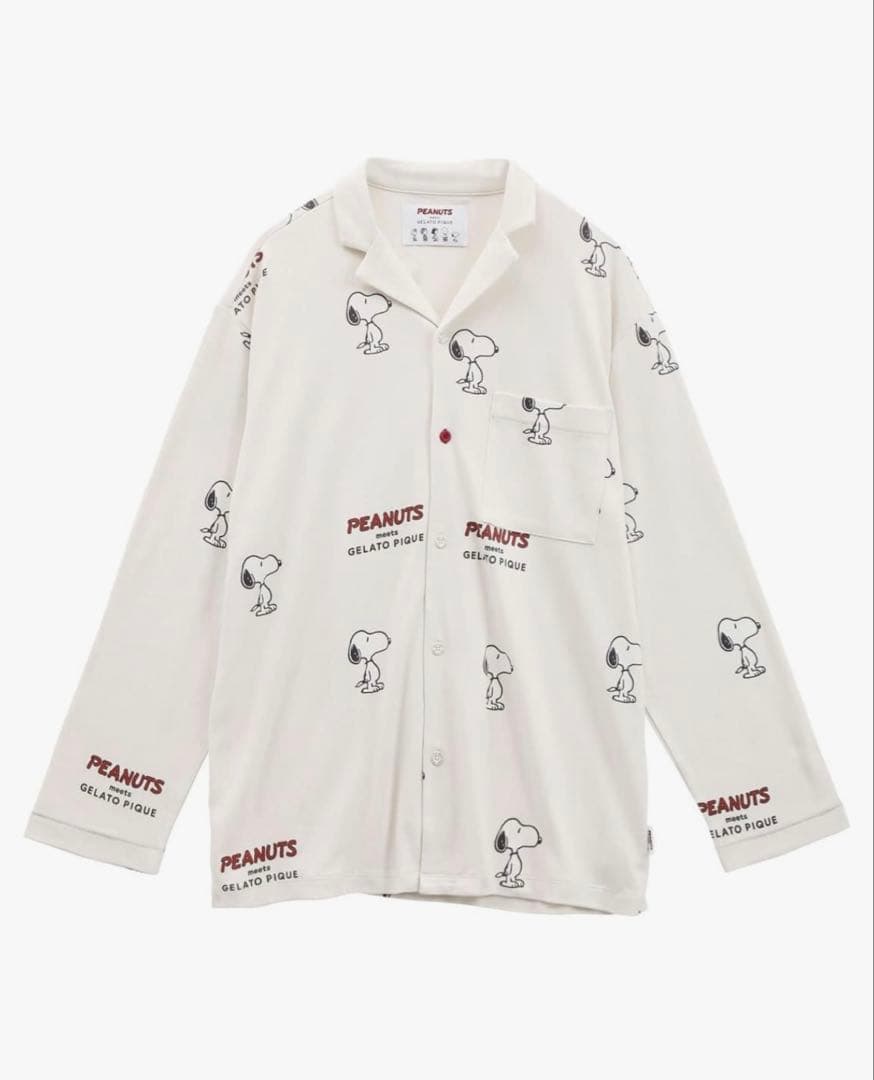 【新品未使用】ジェラートピケ ルームウェア上下セット スヌーピー