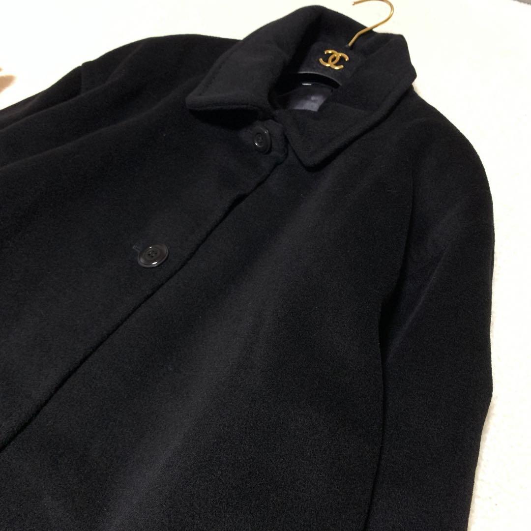 ★新品級　マックスマーラ　チェスターコート❤︎カシミアオーバーサイズ　黒　2XL