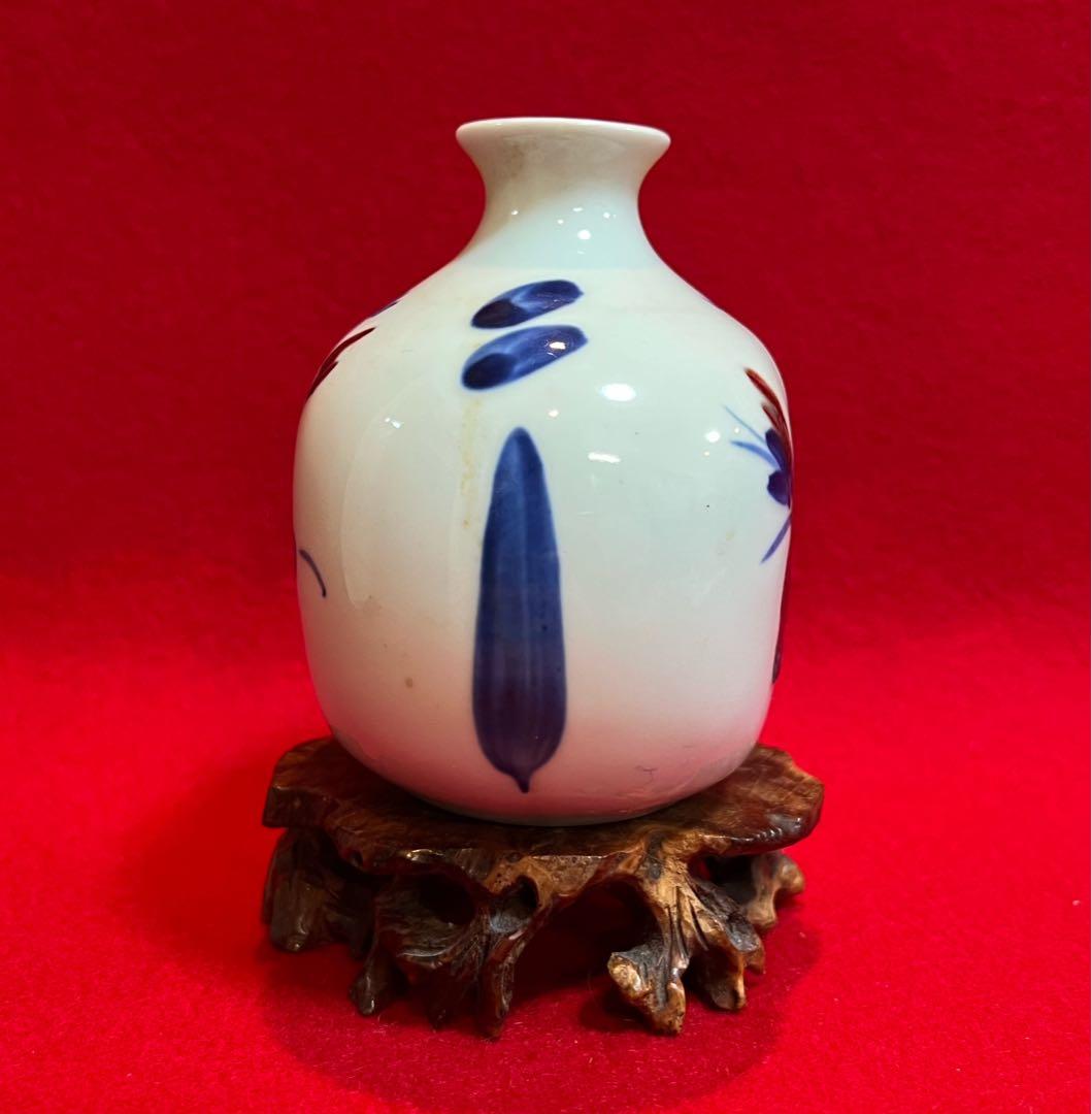 中国美術 古玩 景徳鎮 青花釉裹紅 花瓶 花入 花器 コレクション