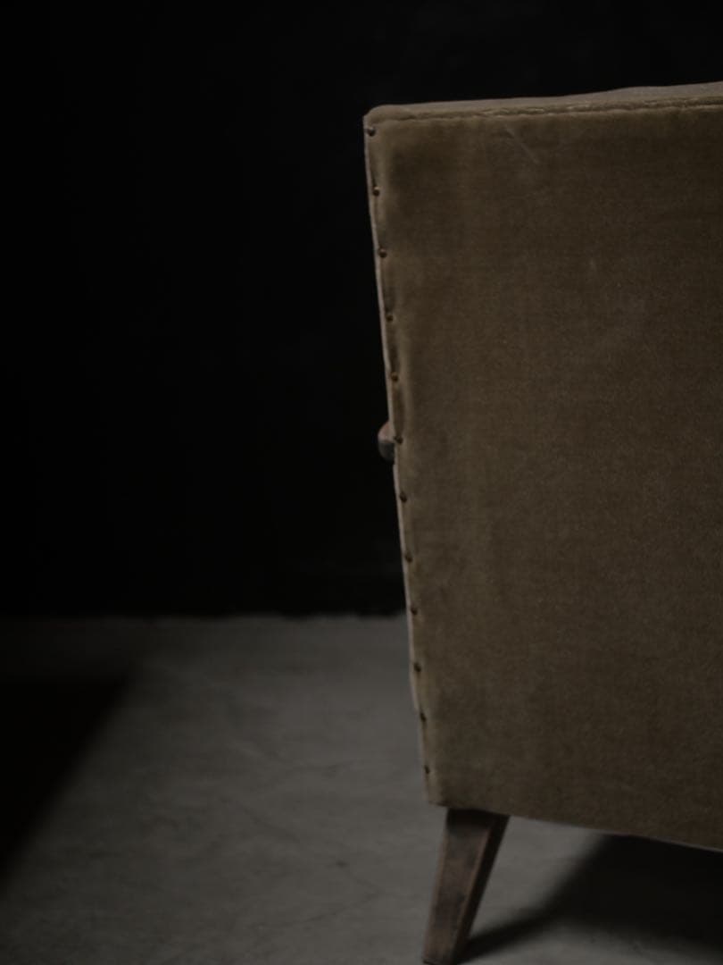 張替え済　ソファ　2人掛けソファ　椅子　古家具　アンティーク昭和レトロ　大正浪漫