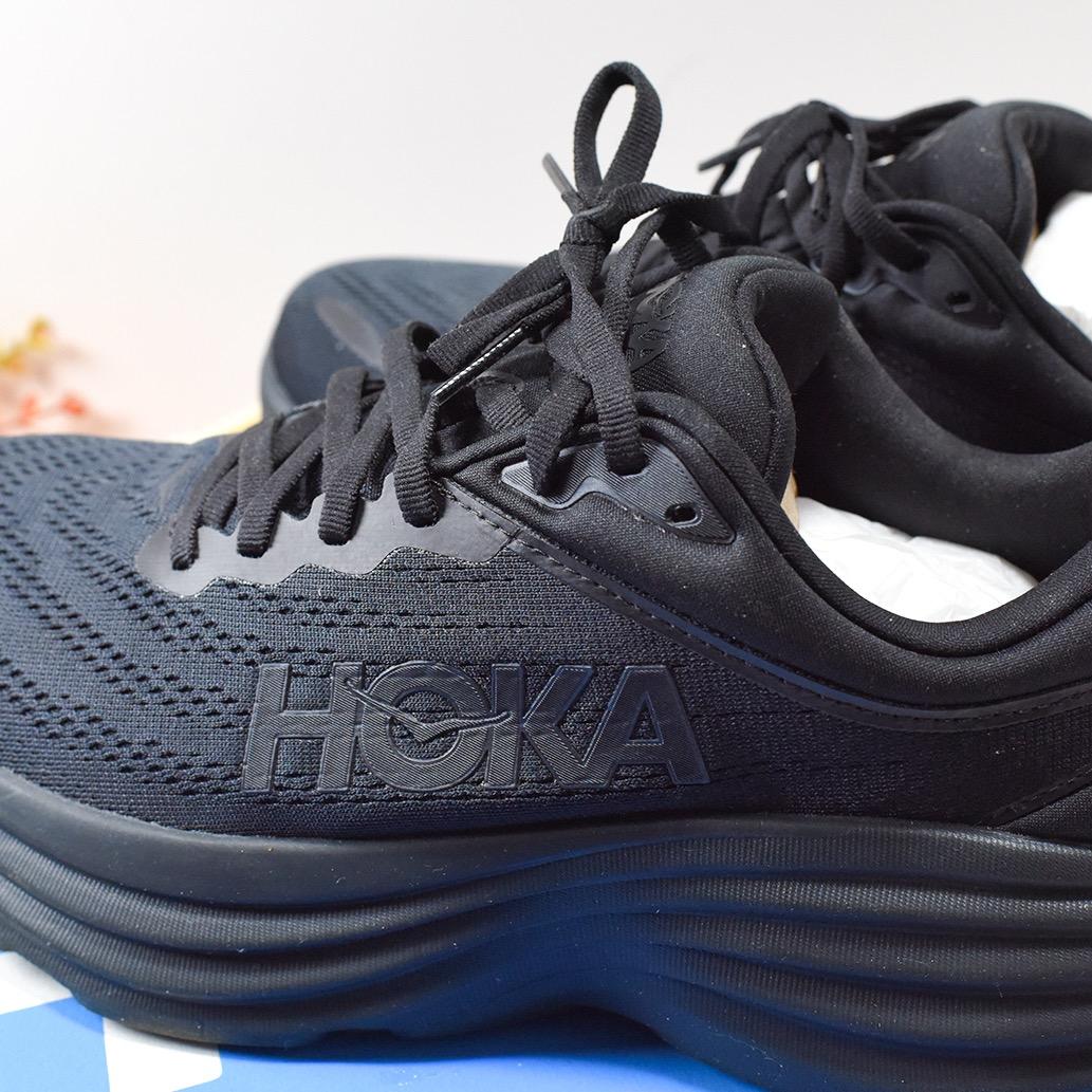 新品です。HOKA ボンダイ8 ワイド ブラック 25cm