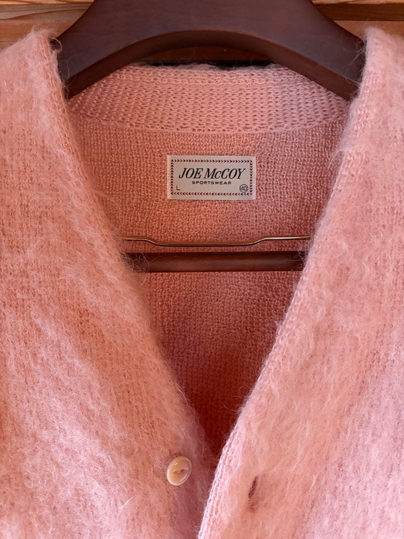 ま*）様 リアルマッコイズ　モヘア　カーディガン　ピンクＬ