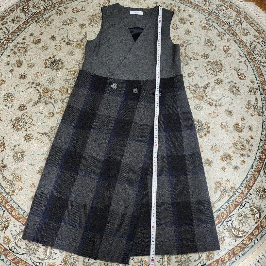 専用です。ADORE ノースリーブ チェックワンピース38