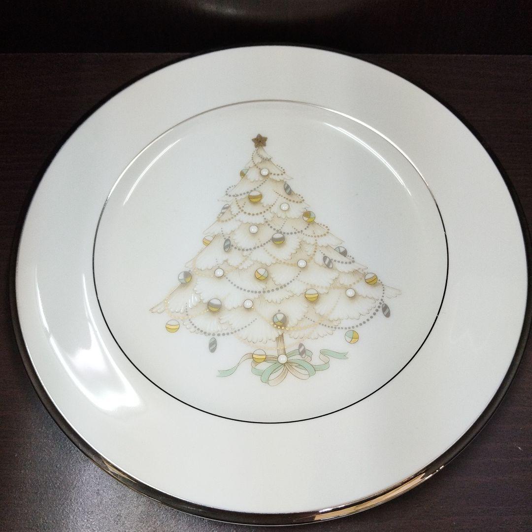 未使用品Noritake パレスクリスマスプレート 約22cm