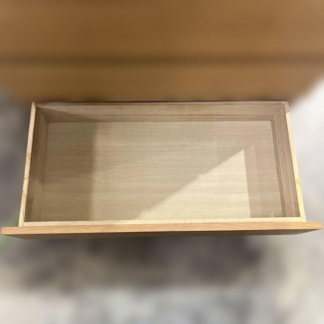 【無印良品】4段チェスト◇廃盤品◆オーク材◇訳有品