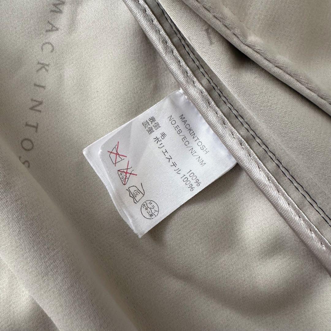 マッキントッシュ　ステンカラーコート　ロングコート　ウール　グレー