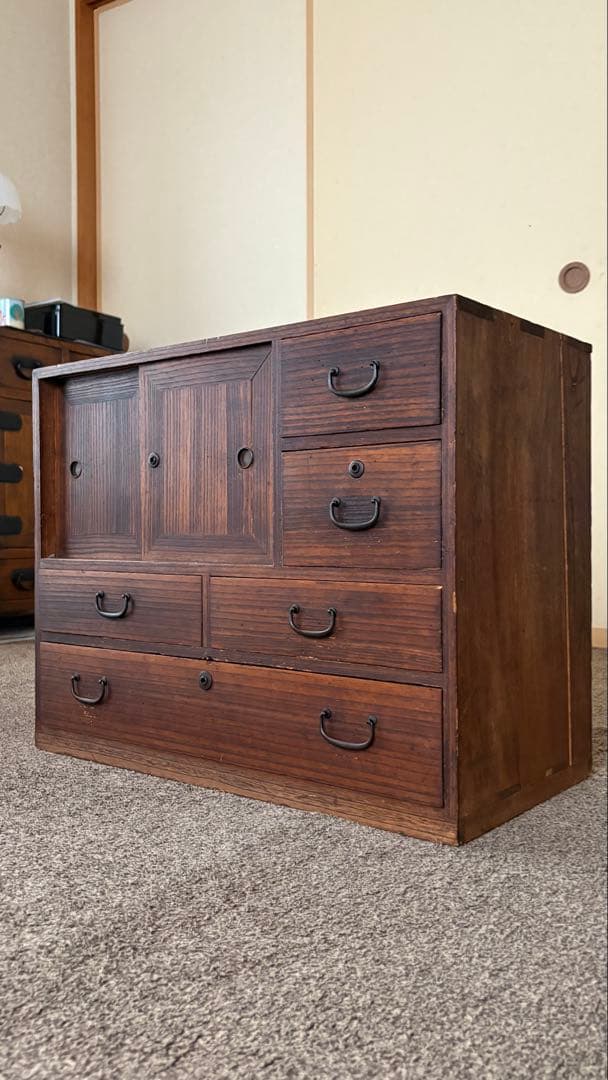 古民具　古箪笥　桐箪笥　古引き出し　小物入れ　昭和アンティーク　レトロ