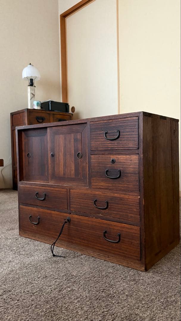 古民具　古箪笥　桐箪笥　古引き出し　小物入れ　昭和アンティーク　レトロ