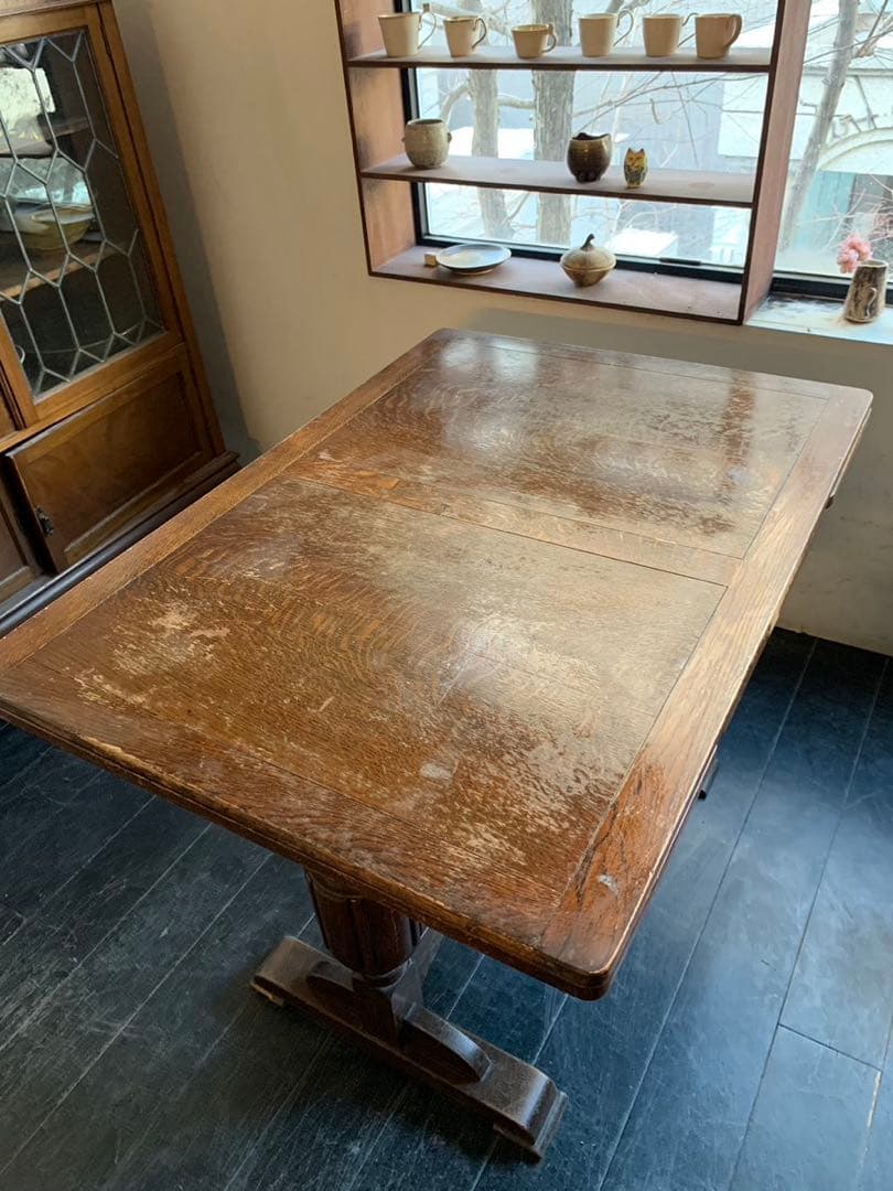 ドローリーフテーブル　　伸縮式テーブル