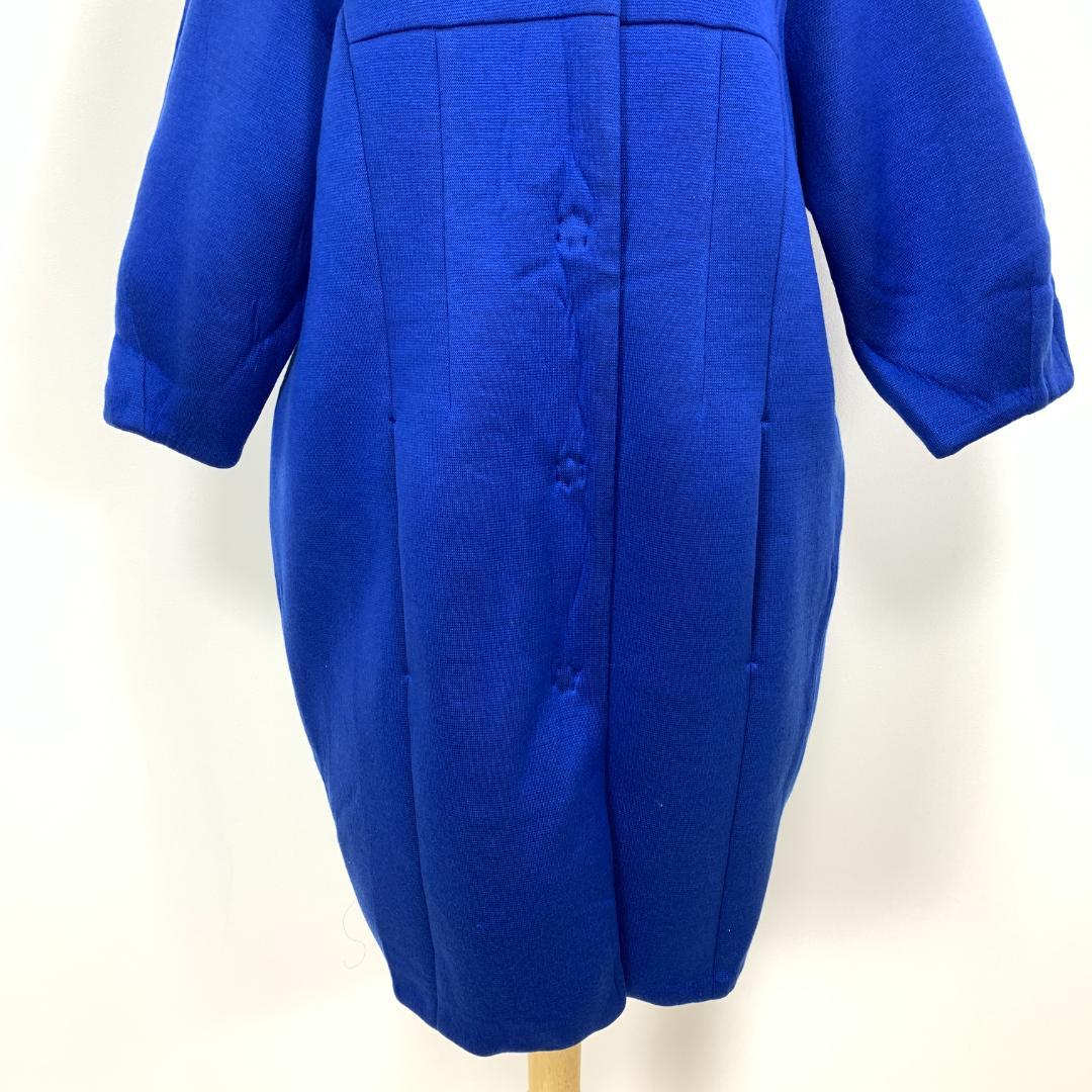 LA7702 ENFÖLD エンフォルド コットン デザインコート ブルー 38