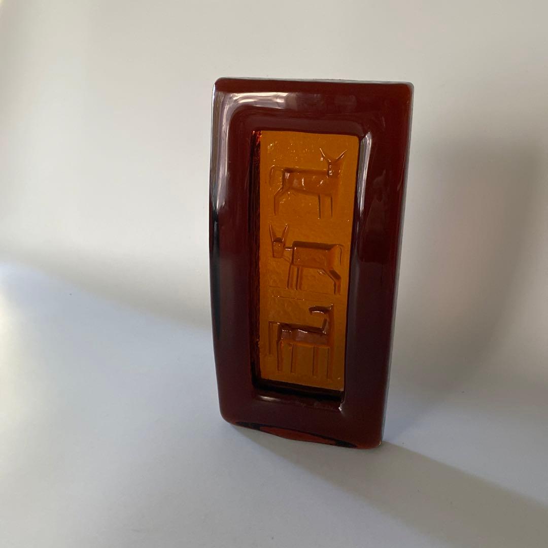 Boda Erik Hoglund エリック・ホグラン アンバー オブジェ 灰皿