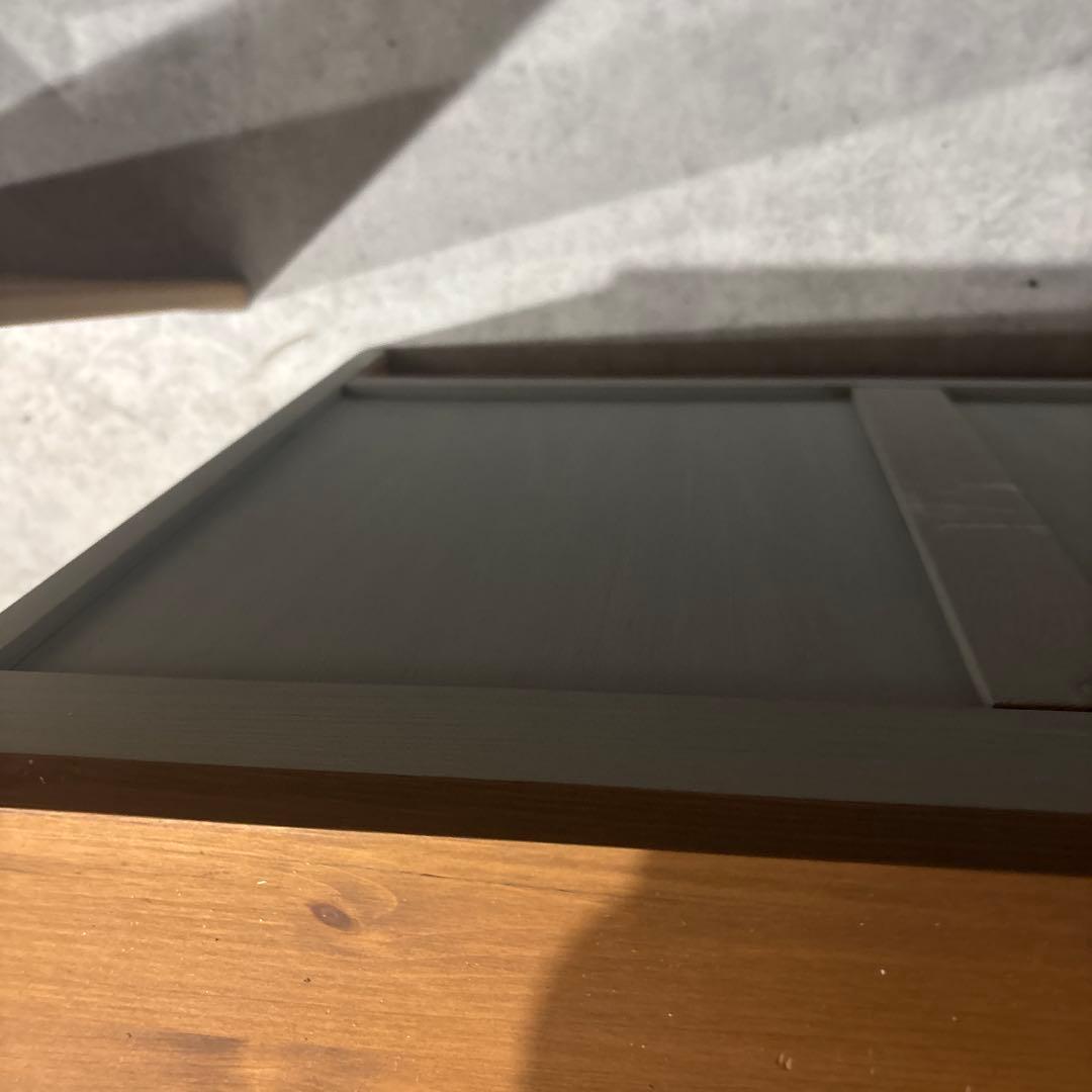 シャビーシック 木製チェスト 3段｜アンティーク調｜グレー×ナチュラル 天然木風