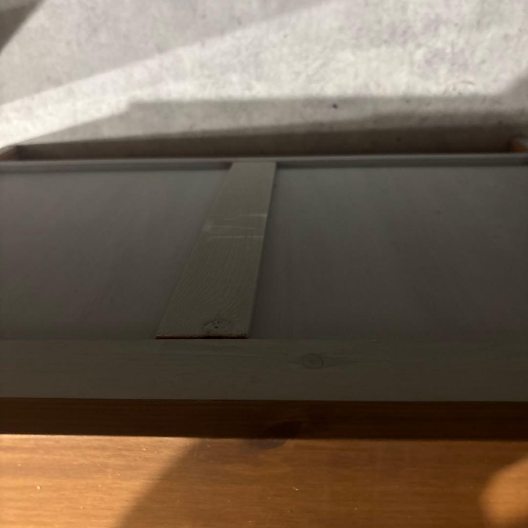 シャビーシック 木製チェスト 3段｜アンティーク調｜グレー×ナチュラル 天然木風