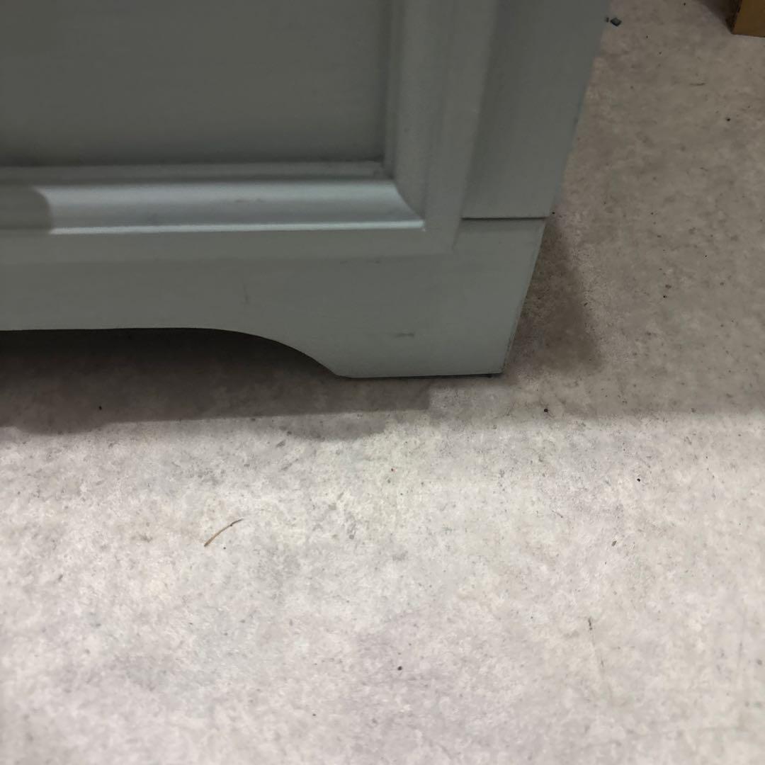 シャビーシック 木製チェスト 3段｜アンティーク調｜グレー×ナチュラル 天然木風