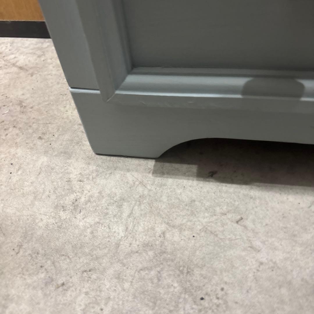 シャビーシック 木製チェスト 3段｜アンティーク調｜グレー×ナチュラル 天然木風