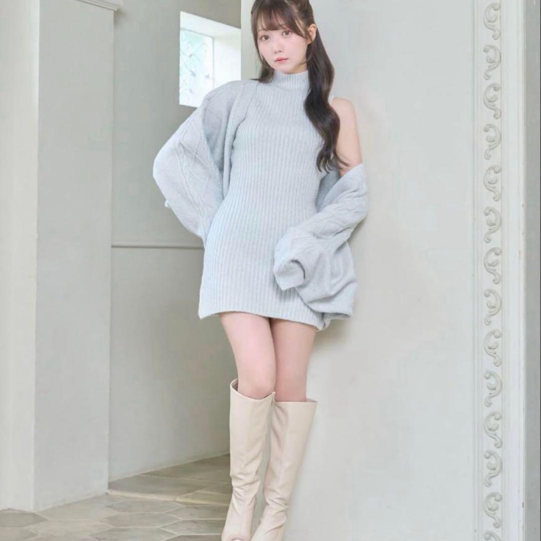RoseMuse Glitter knit o/p set ロゼミュ