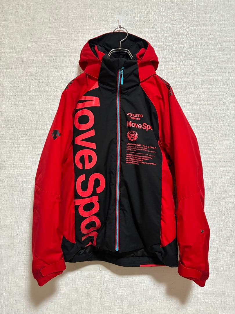 美品 MOVE SPORT スキーウェア M 赤 DESCENTE デサント