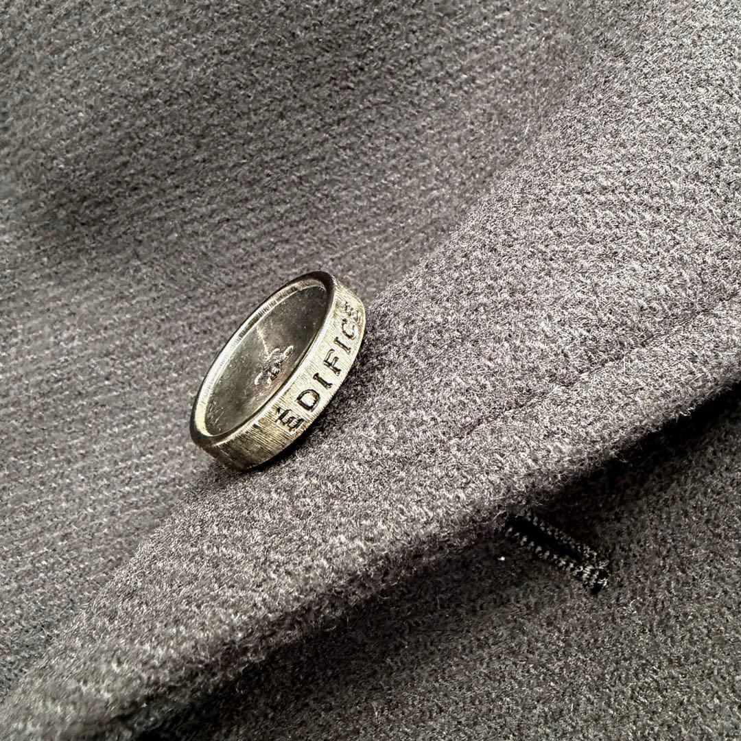 上質ライン‼️ほぼ新品　EDIFICE エディフィス　スタンドカラーウールコート