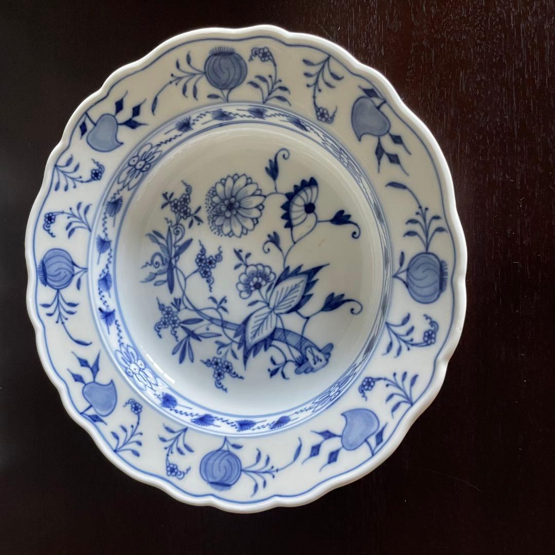 MEISSEN マイセン　ブルーオニオン　パスタ皿　深皿　プレート　2枚セット