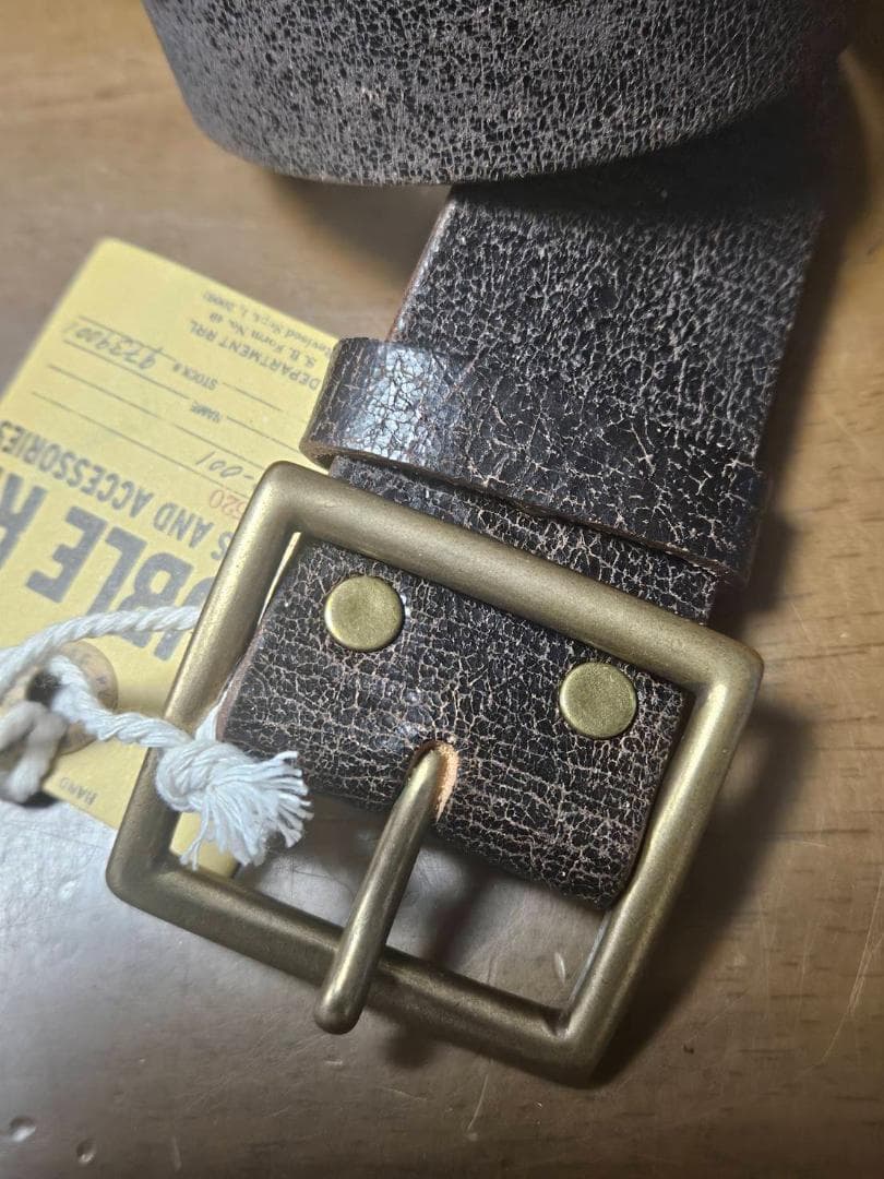 【新品未使用】DOUBLE RL本牛革アメリカンヴィンテージ仕上げ36