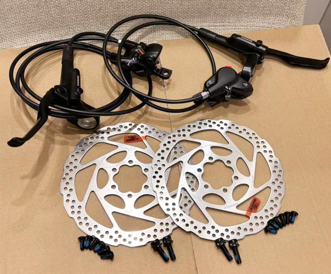 シマノMT200油圧ディスクブレーキ+RT56ローター160mm２枚セット