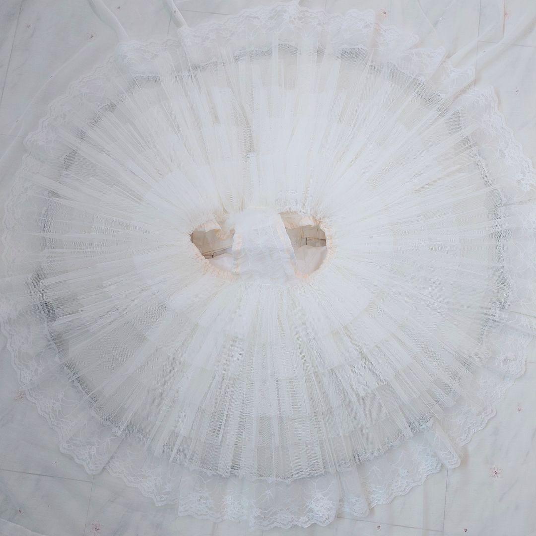 【チャコット・バレエ衣裳・袖飾り付き・美品】 Ｍサイズ レンタル回数１回