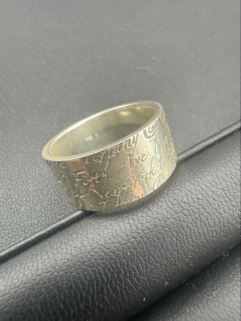 Tiffany&Co.ティファニーノーツワイドニューヨークリング 指輪 21号