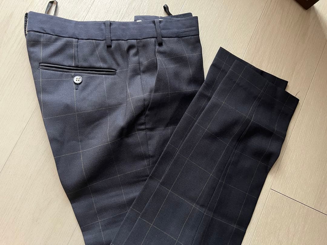 ポールスミス　ダークグレー チェック柄 スーツ 上下セット