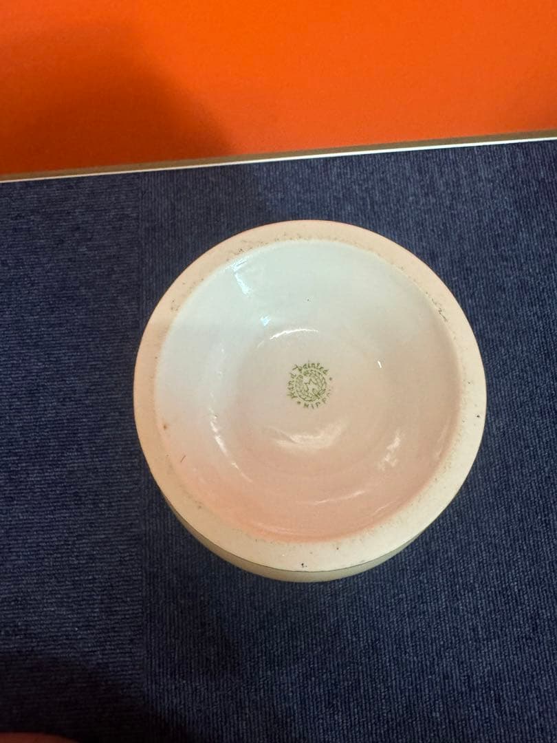 1842 オールドノリタケ　双耳花紋花瓶  時代物