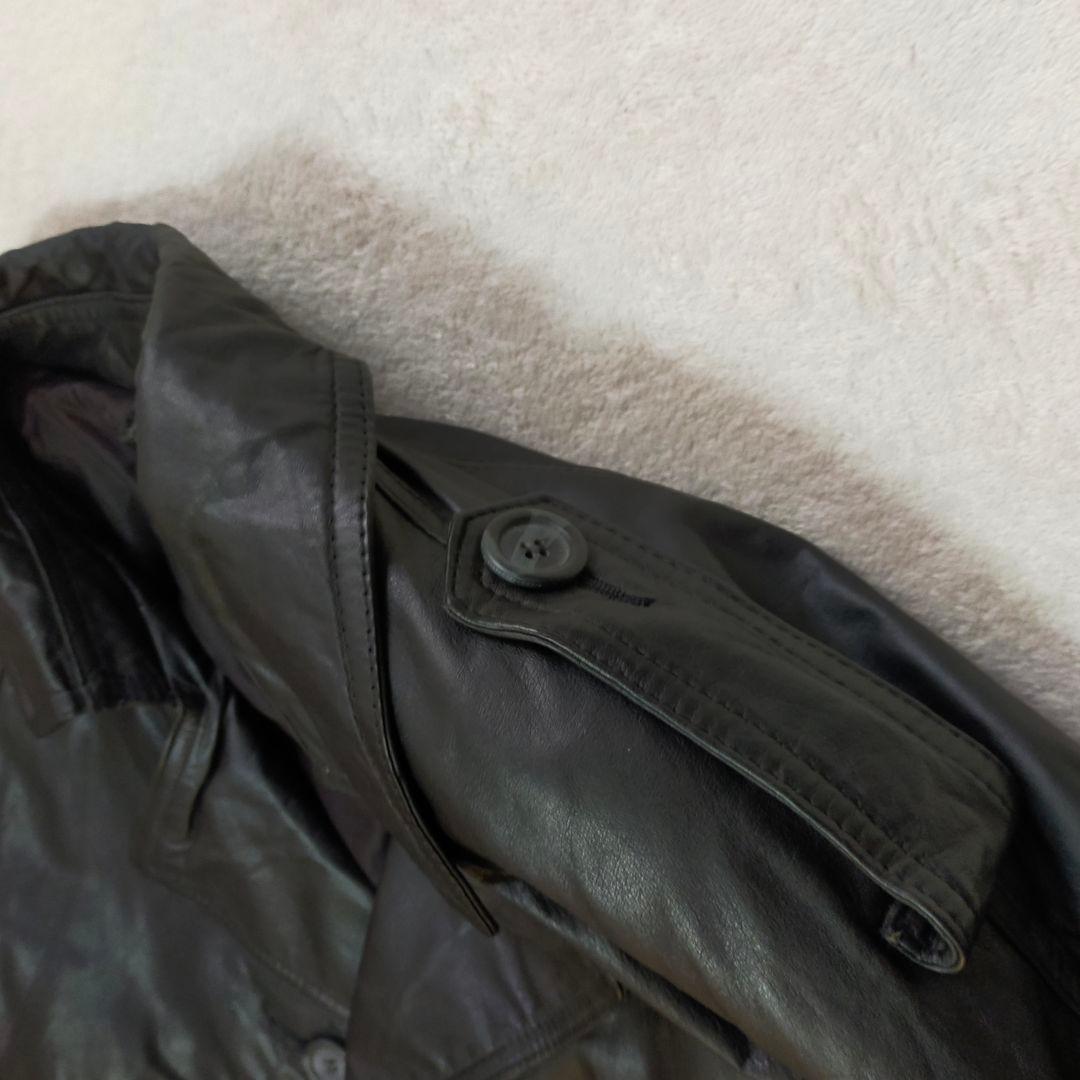 HARAJUKU MOTHER　オールレザー　牛革　　ロングトレンチコート