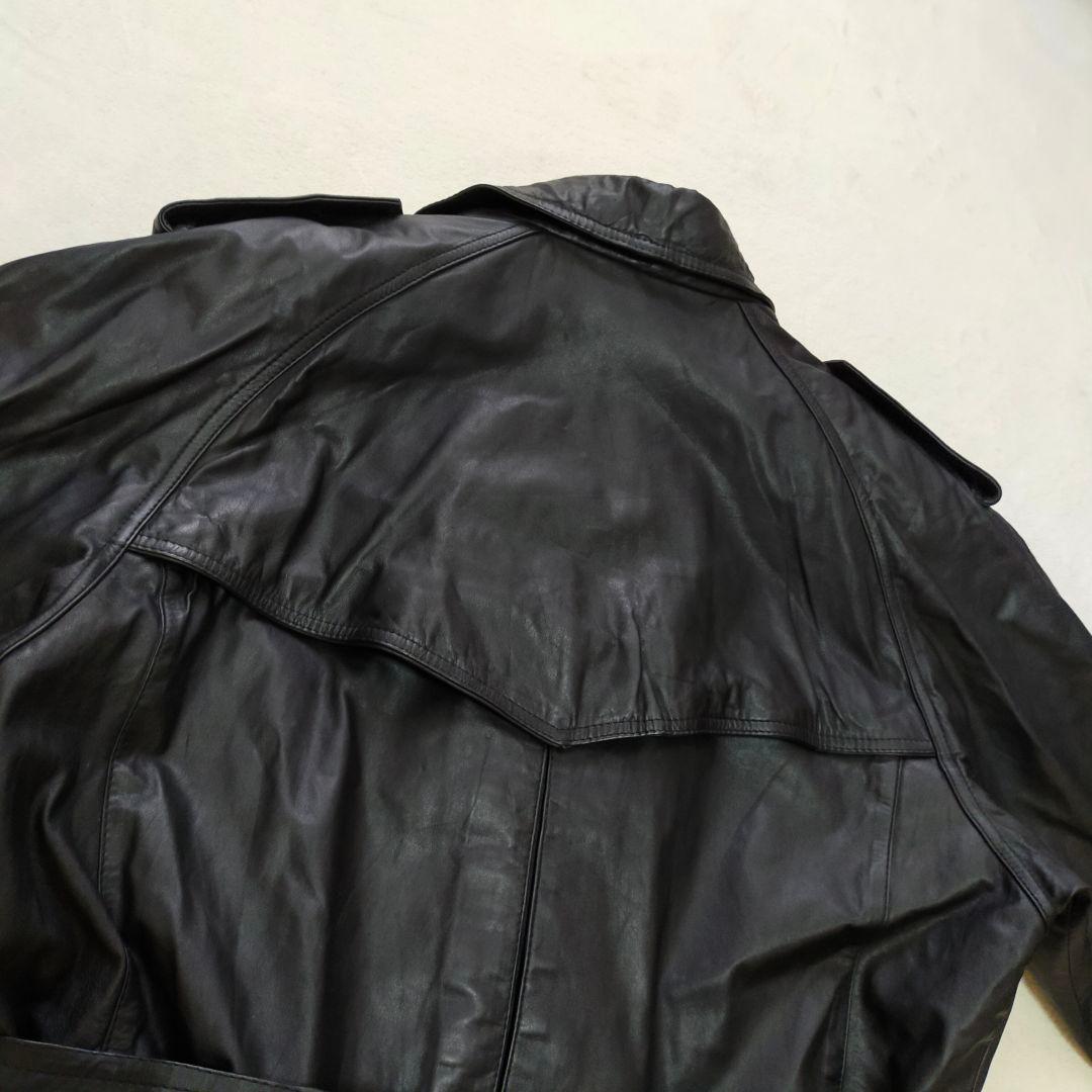 HARAJUKU MOTHER　オールレザー　牛革　　ロングトレンチコート