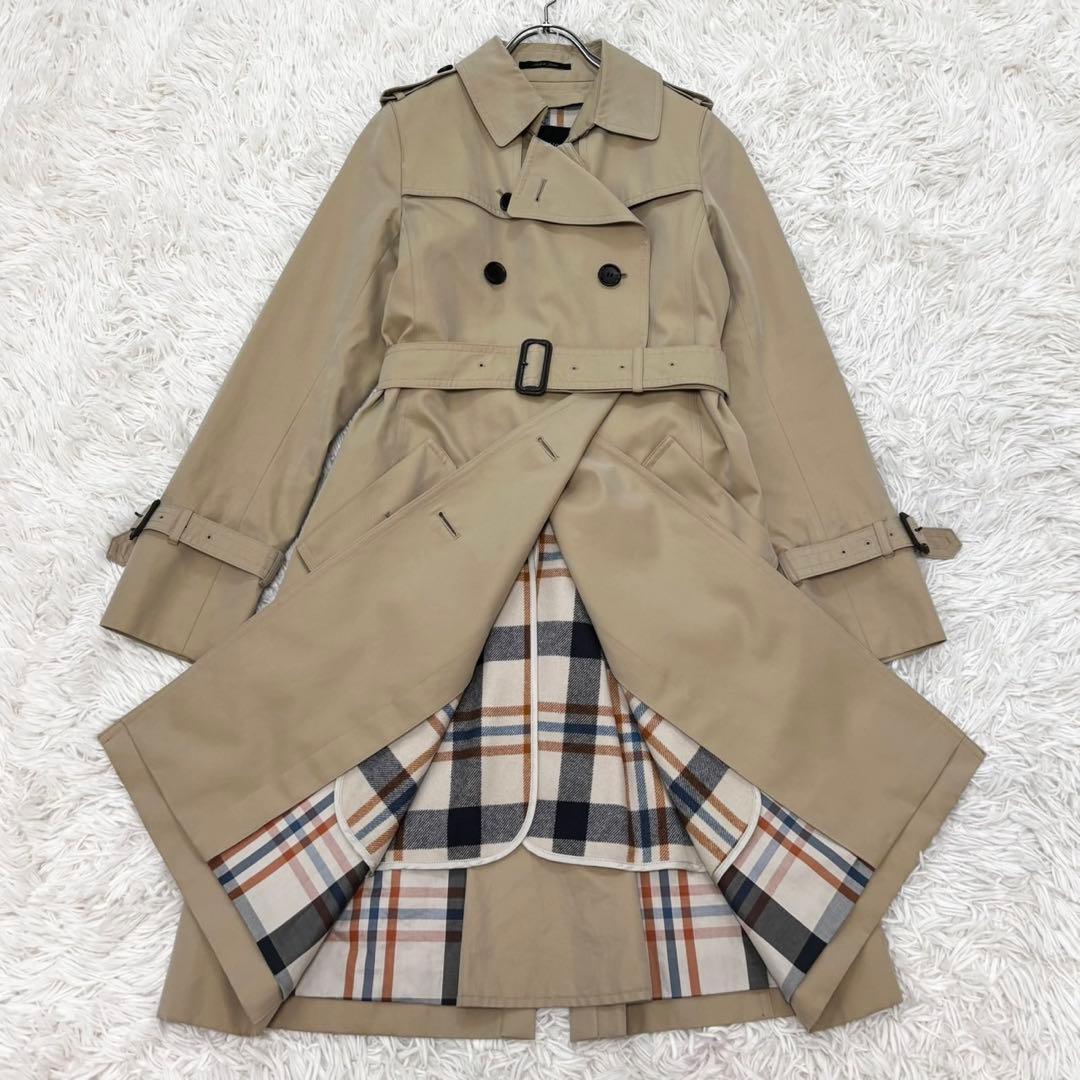 【美品】SANYO サンヨー トレンチコート 100年コート ベージュ