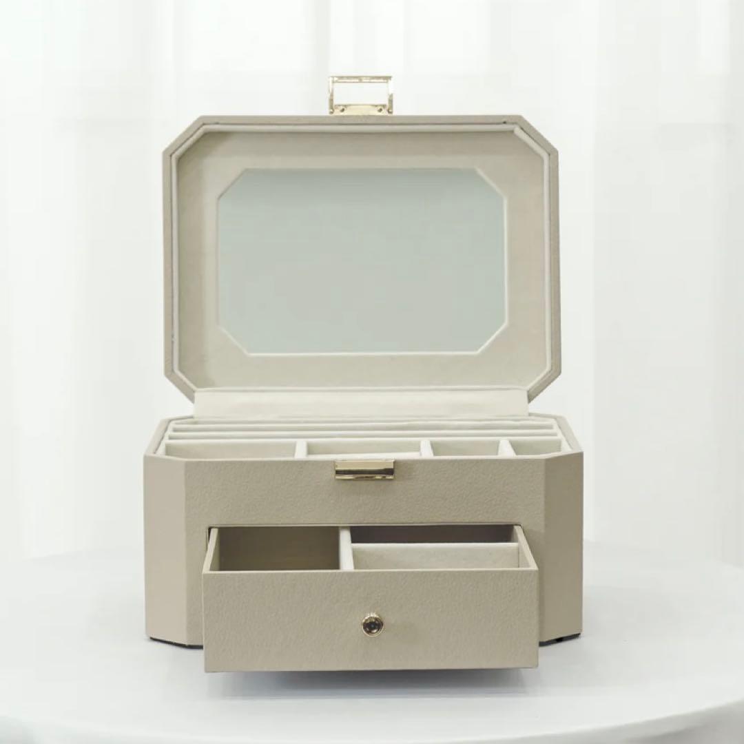 A'pearl エパール ジュエリーボックス ベージュ 新品 未使用