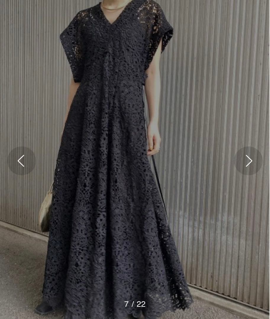 ワンピース MEDI 2WAY FLARE CHEMICAL LACE DRESS