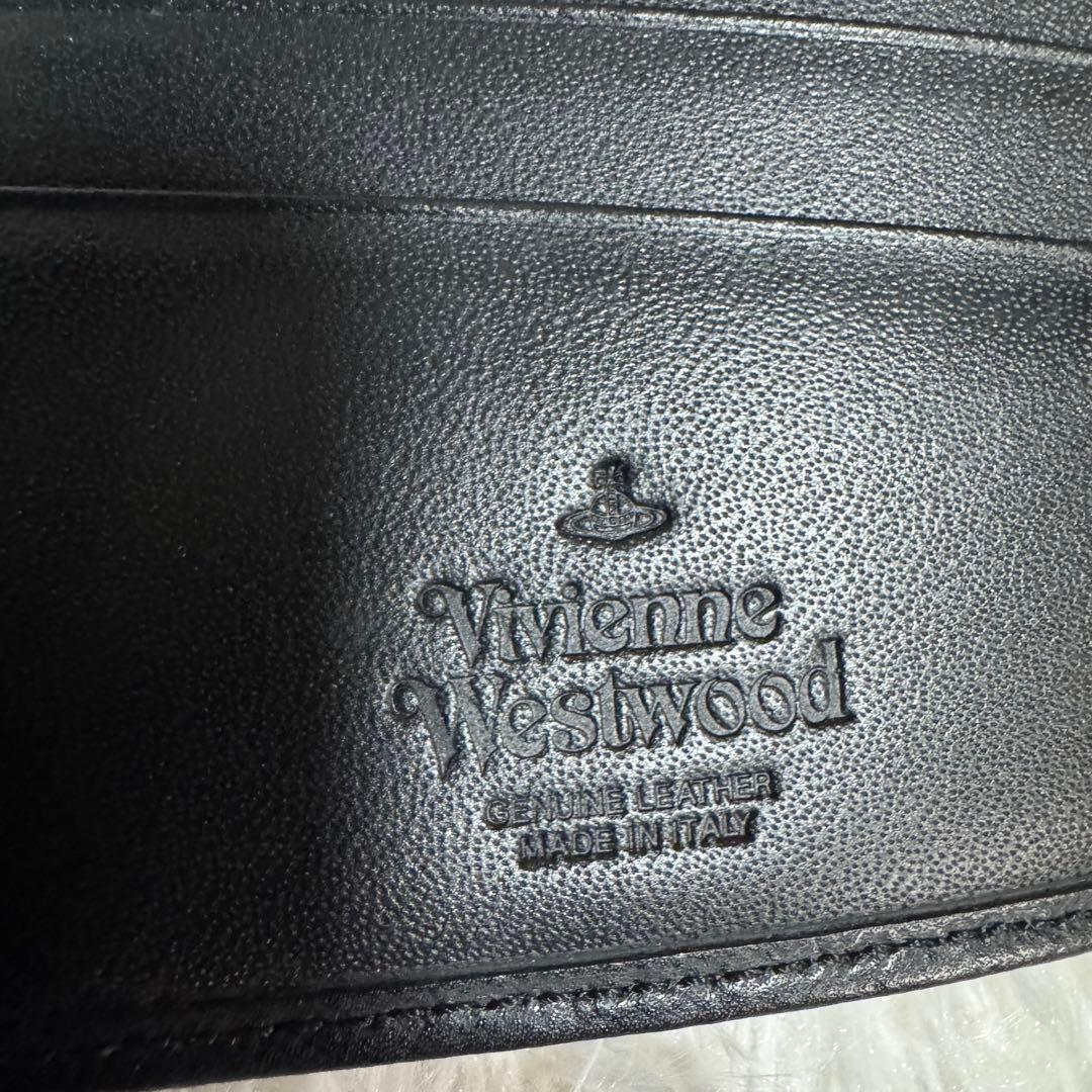 Vivienne Westwood 二つ折り財布　レザー　ブラック　オーブ