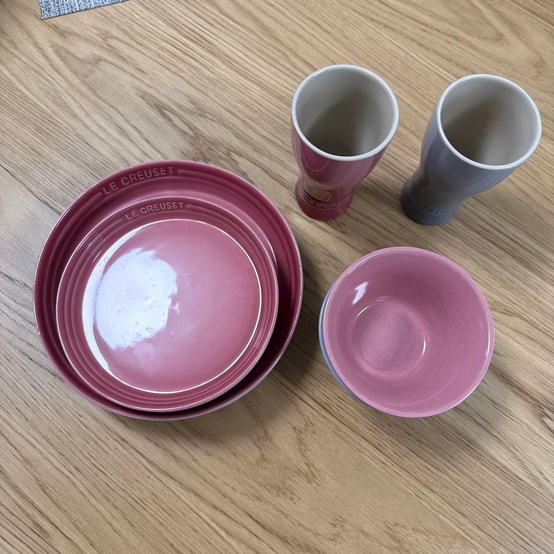 LE CREUSET ペア食器セット 4点X2