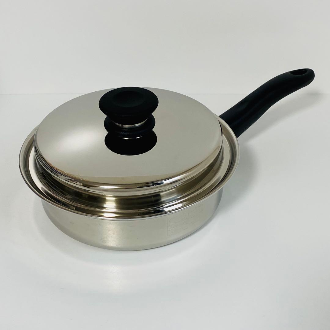 Amway アムウェイ 中フライパン　鍋　未使用　IH対応　ステンレス　高級鍋