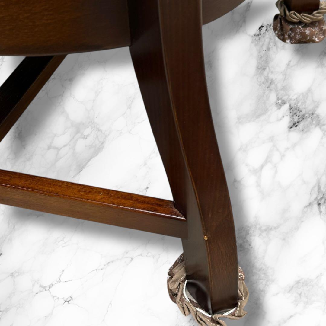 カリモク　クラシックアームチェア　花柄　美品　木製フレーム　高級インテリア