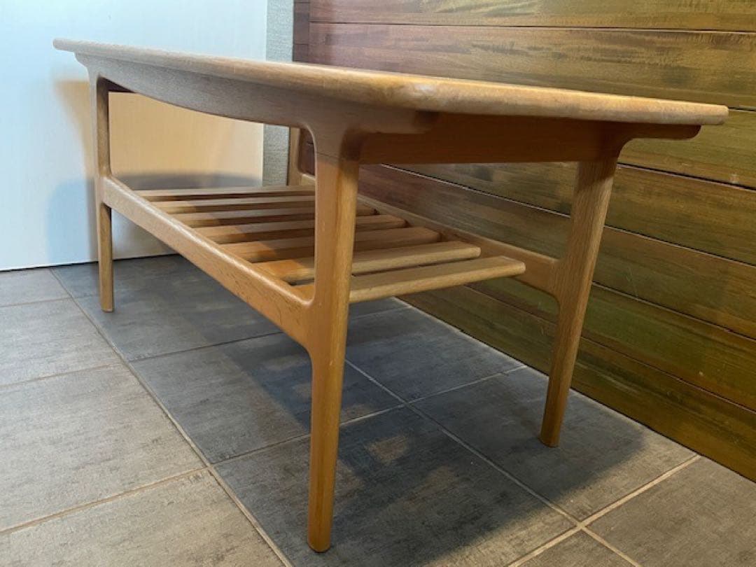 ■起立木工KIRITSU 無垢材オークリビングテーブル■天然木センターテーブル