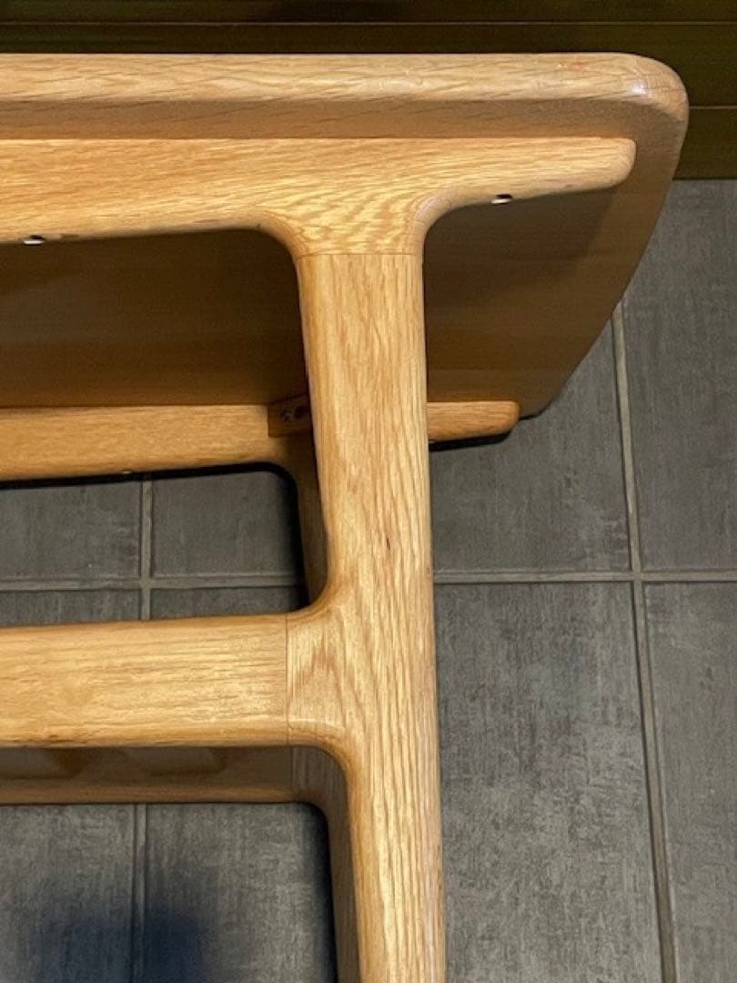 ■起立木工KIRITSU 無垢材オークリビングテーブル■天然木センターテーブル