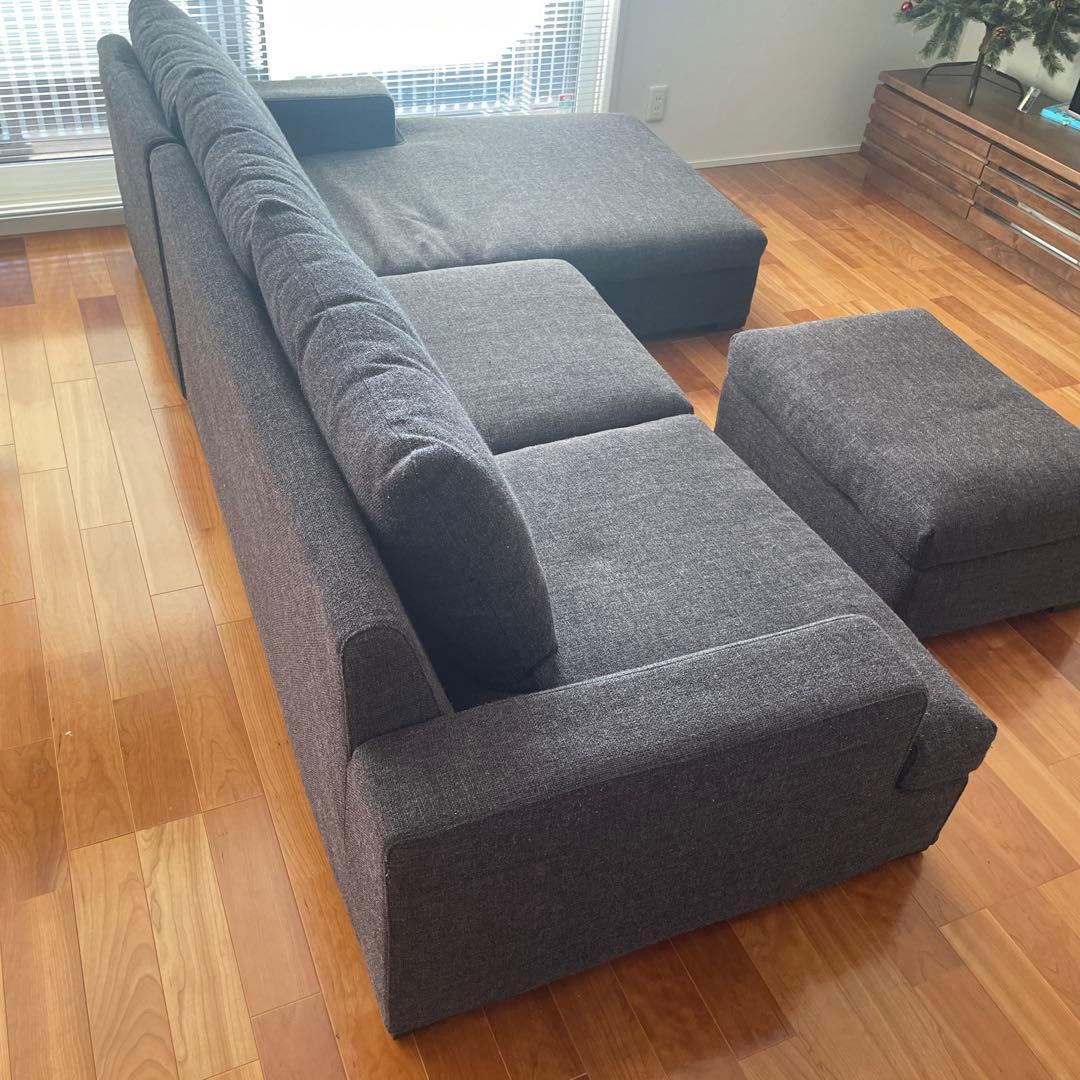 カウチソファ　ソファセット　① ロータイプ　ロングソファ