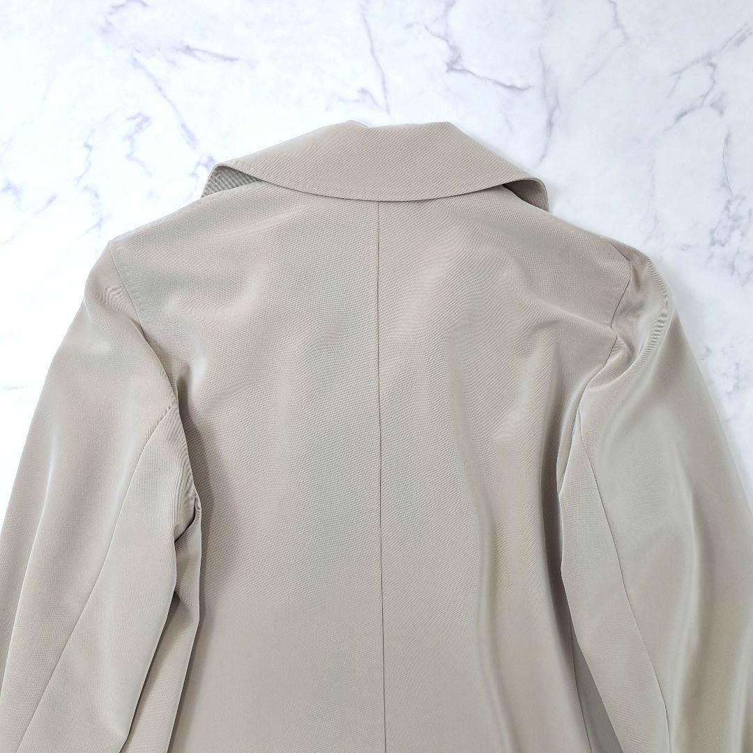 Max Mara マックスマーラ ショート丈 スプリングコート とろみ素材 ロゴ